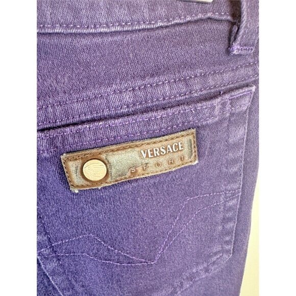 Gianni VERSACE Ladies Purple ITALIAN Jeans 28 w - Picture 6 of 6